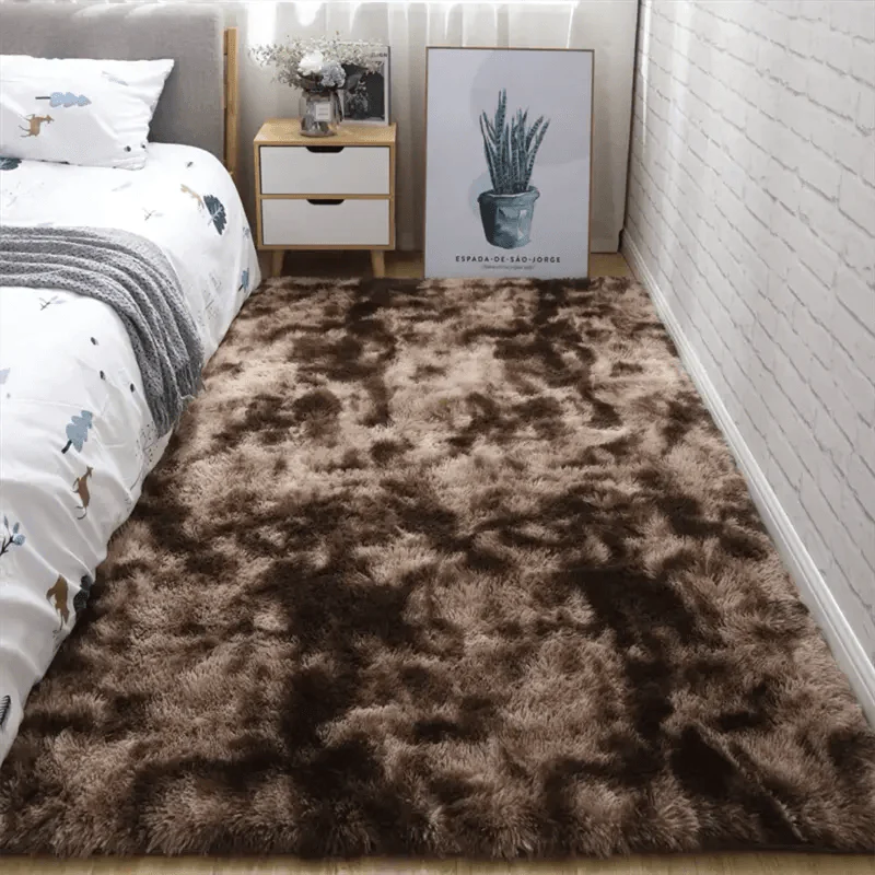 Weicher Teppich | Tie-Dye Design | Rutschfest & Flauschig | 80x120 cm