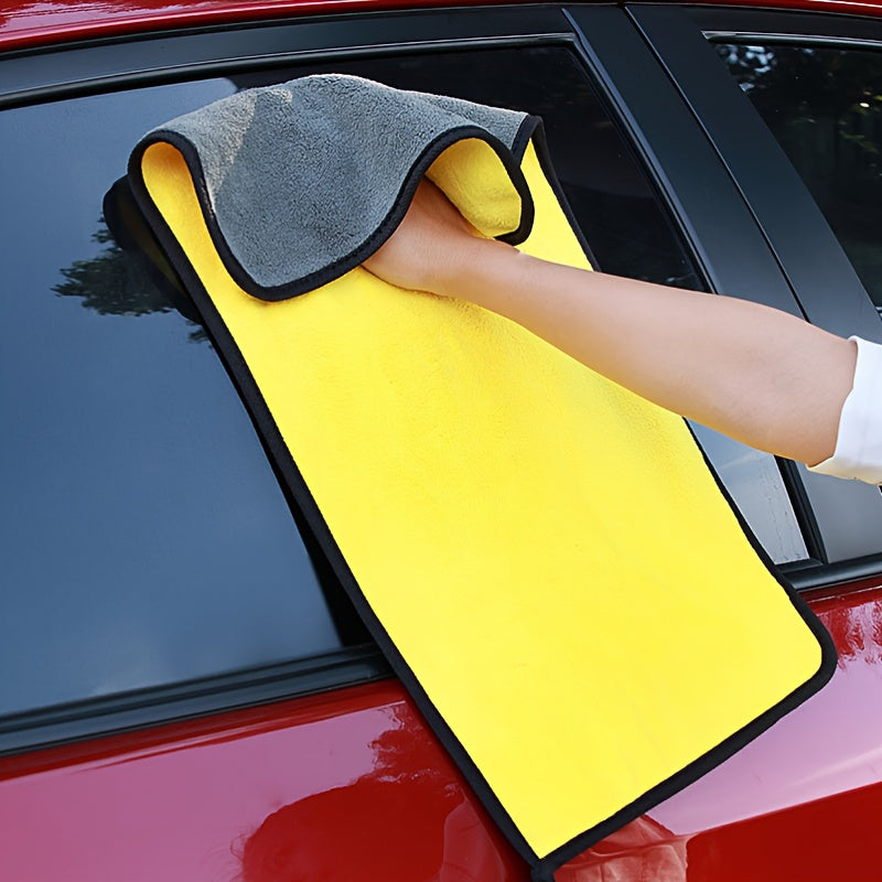 AutoFlair Mikrofaser-Autotuch | Doppelseitig & Streifenfrei | Ultra Saugfähig | Korallenfleece