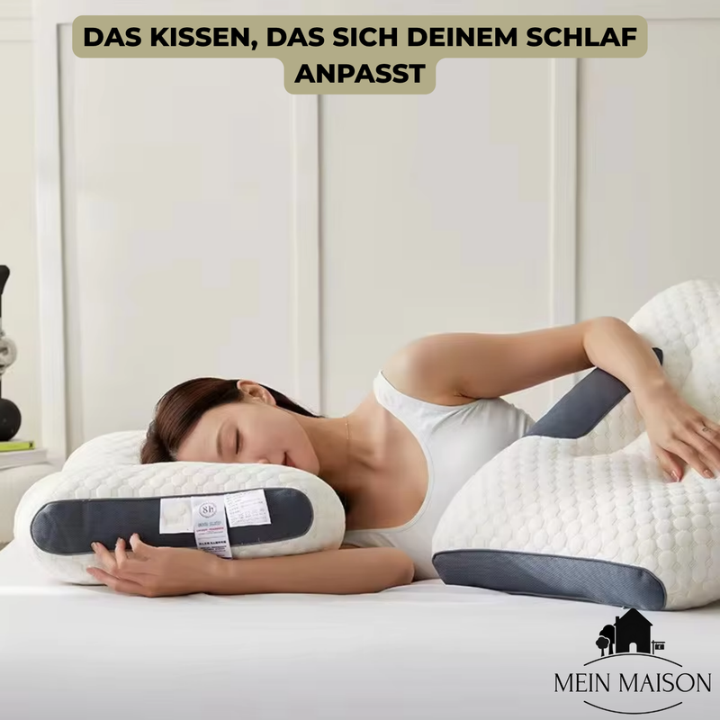 Orthopädisches Nackenkissen OrthoRest | Ergonomische Kontur | Memory-Schaum | Atmungsaktiv