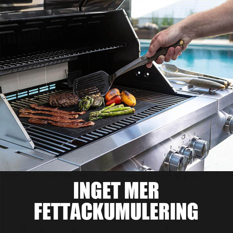 Grillfine BBQ Grillnetz / Grillmatte | Antihaft & Wiederverwendbar | Hitzebeständig bis 370 °C | Für Fleisch, Fisch & Gemüse