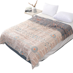 Mandoria Boho-Wendedecke | Mandala-Design | Beidseitig Nutzbar & Kuschelig Weich | 150×200 cm / 200×230 cm