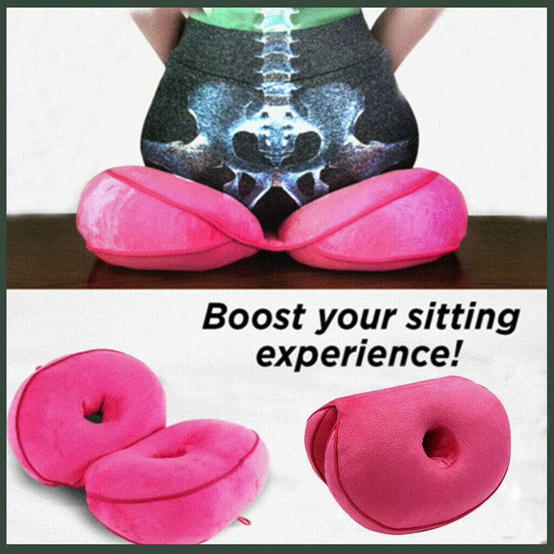 OrthoSitz Kissen | Ergonomisch & Druckentlastend | Memory Foam | Abnehmbarer Bezug