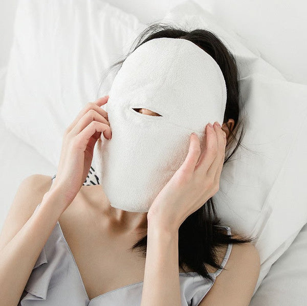 Lunessé Gesichts-Handtuch | Ultraweich aus Coral Fleece | Warm- & Kaltkompresse | Für alle Hauttypen