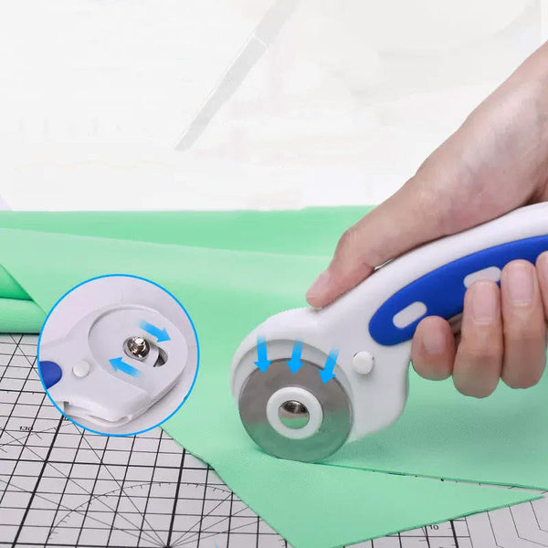 Craftano Rollschneider | Präzisions-Schneidwerkzeug | Ergonomisch & Vielseitig | Für Stoff, Leder & Papier