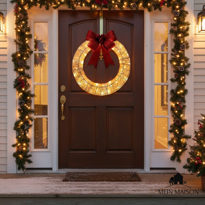 GlorinaWreath – Leuchtender Weihnachtszauber für Innen- und Außenbereich