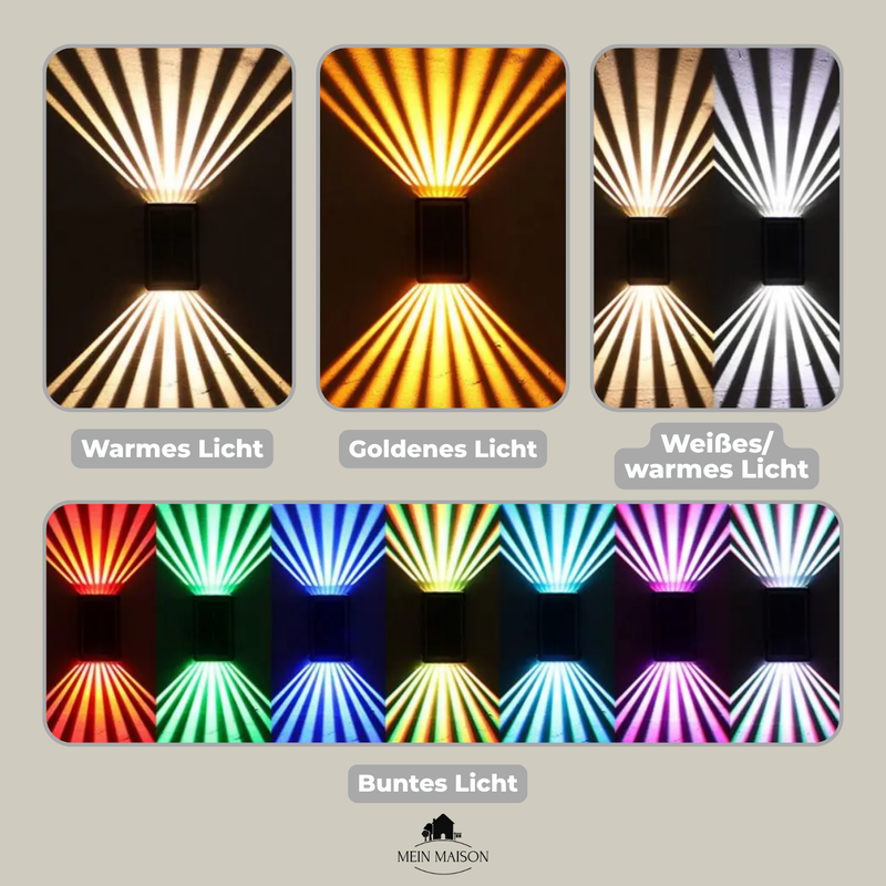 LumiWand Solar – Elegantes Lichtspiel ohne Stromkosten
