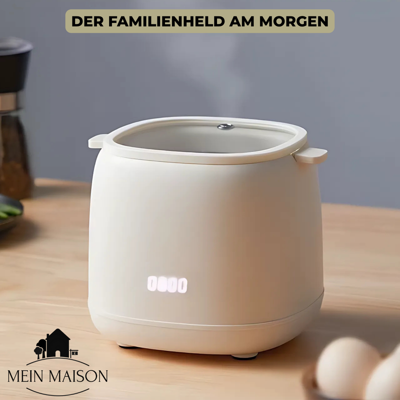 Elektrischer Eierkocher EggiCook | Perfekte Eier per Knopfdruck | Automatische Abschaltung | 4 Eier