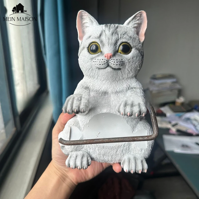 PurrRoll – Der charmante Katzen-Toilettenpapierhalter!