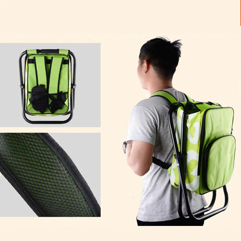 Multifunktionaler Outdoor-Hocker TrekChill SeatCooler | Faltbarer Campingstuhl mit integrierter Kühlbox | Wasserdicht & Tragbar | 150 kg Belastbarkeit
