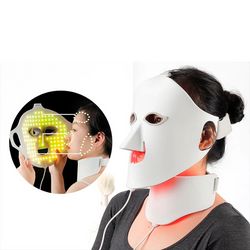 LED-Lichttherapie-Maske Luminex 7 | 7-Farben-Licht für Gesicht & Hals | 168 LEDs | Hautverjüngung mit Silikon-Komfort