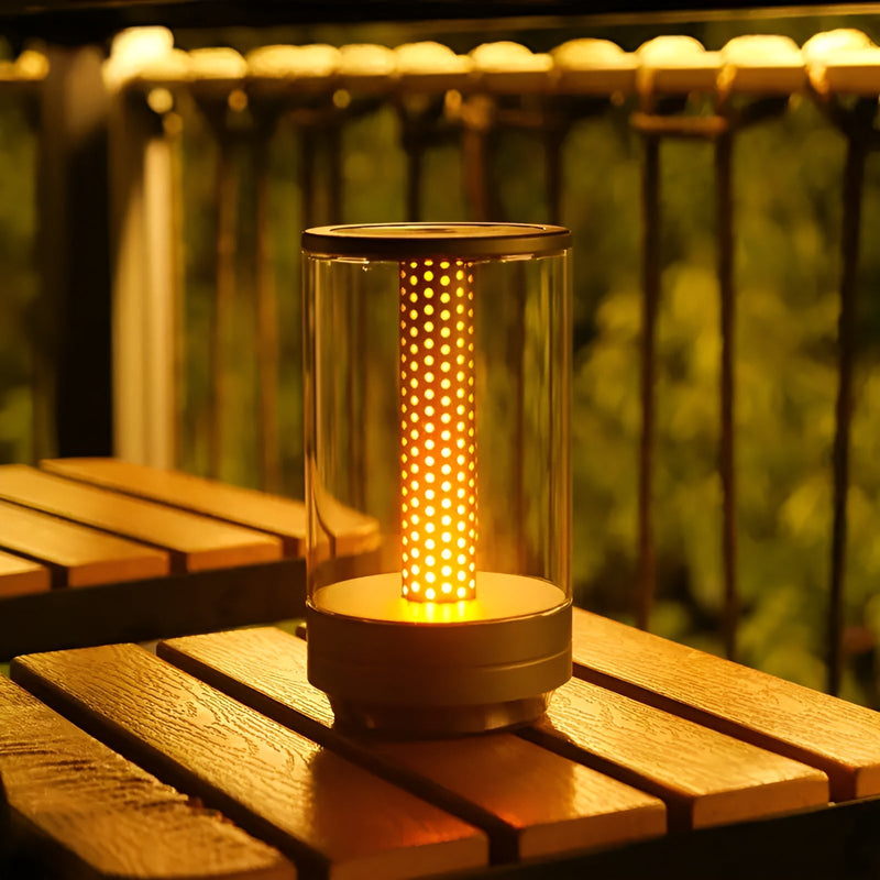 LED Tischlampe LumiHex | 3 Lichtmodi & Touch-Steuerung | Modular & Wiederaufladbar | Schwarz/Grau/Gold/Orange