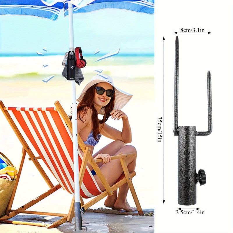 Verstellbarer Sonnenschirmständer Stabello | Für Ø 2.8–3.2 cm Schirmstangen | Rutschfest & Tragbar | Robuste Stahlkonstruktion