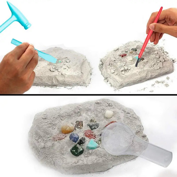 GemSpark - Entfachen Sie die Kreativität Ihres Kindes mit authentischer Edelstein-Ausgrabung