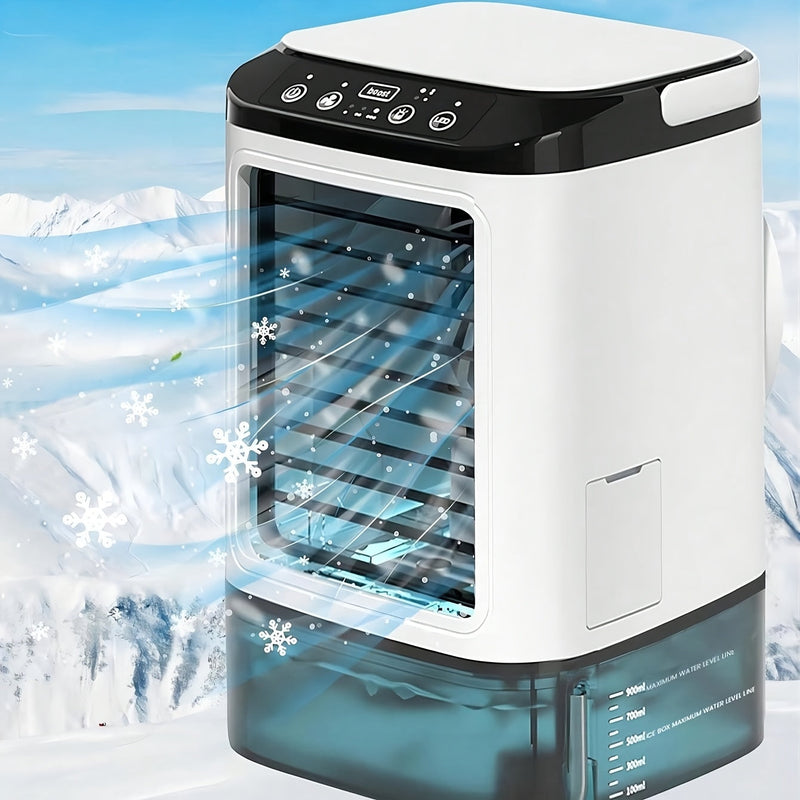 Tragbare Mini-Klimaanlage Coolivy | USB-betrieben | Mit Wassertank & Luftbefeuchtung | Kompakt & Mobil