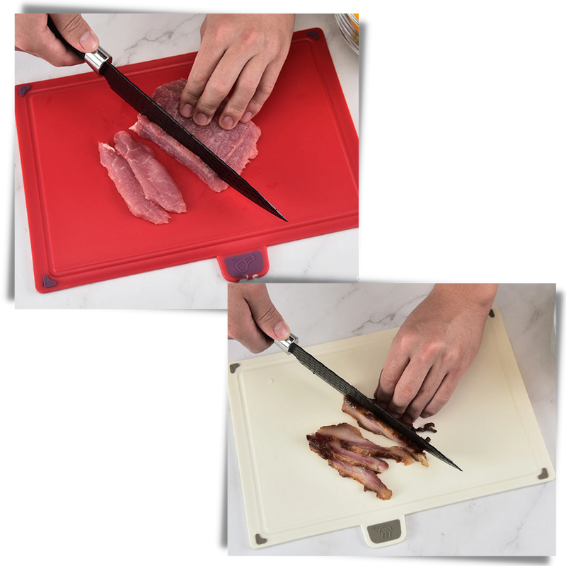 SliceHaven – Set aus 4 Schneidebrettern für jede Zutat, praktisch aufbewahrt!