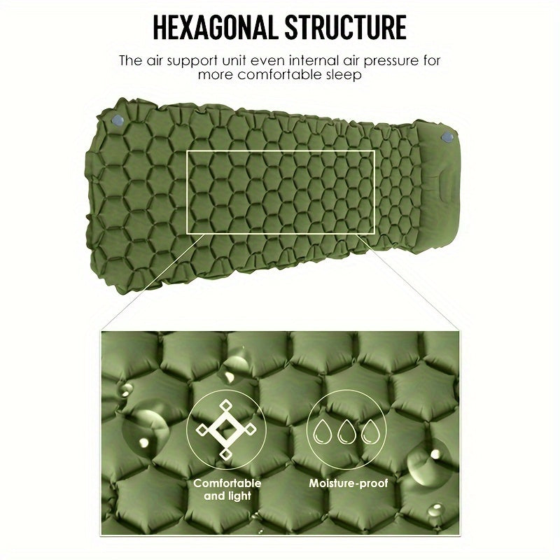 Isomatte Aerovent Trail | Aufblasbar & Ultraleicht | 192 × 58 × 6 cm | Mit Wabenstruktur & TPU-Beschichtung