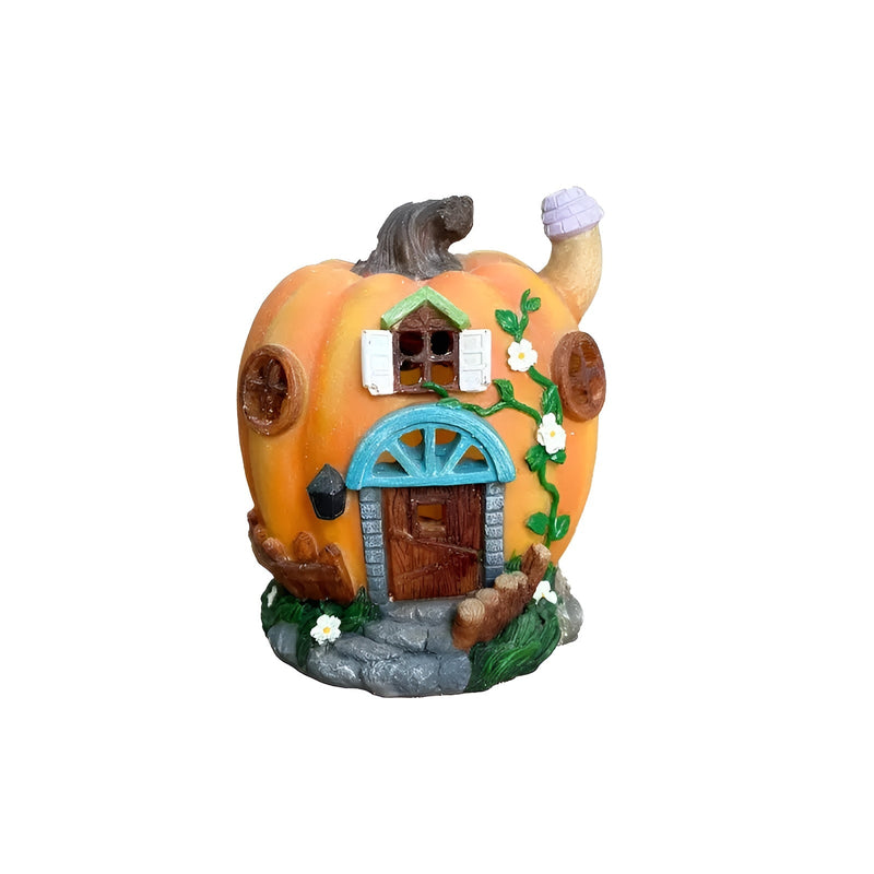 Solar-Kürbishaus Lumipumpa | LED-Gartenleuchte | Wetterfest & Energiesparend | Perfekt für Halloween & Herbstdeko