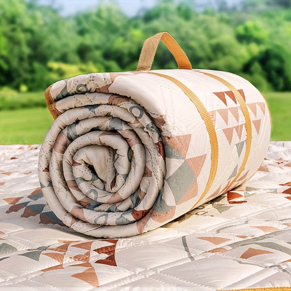 Camprella Picknickdecke Wasserabweisend | Faltbar & Gepolstert | Mit Tragegriff | Ideal für Strand & Park