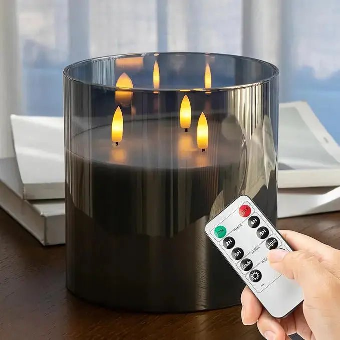 LuminaAura – Atemberaubende LED-Glas-Kerzen für zauberhafte Nächte!