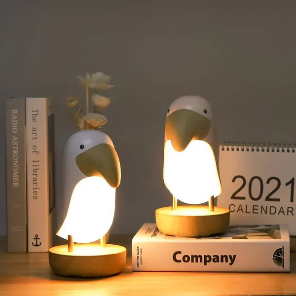 Tischlampe PiccoLumo | Specht-Design | Kabellos & Wiederaufladbar | Kompakt & Dekorativ