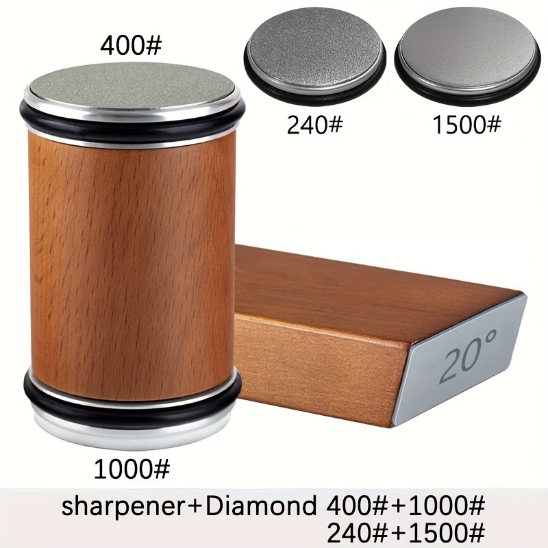 Schleifstein-Set EdgeCraft DuoSharp | Diamantstein mit Magnet-Halterung | 15° & 20° Schleifwinkel | Holz & Metall