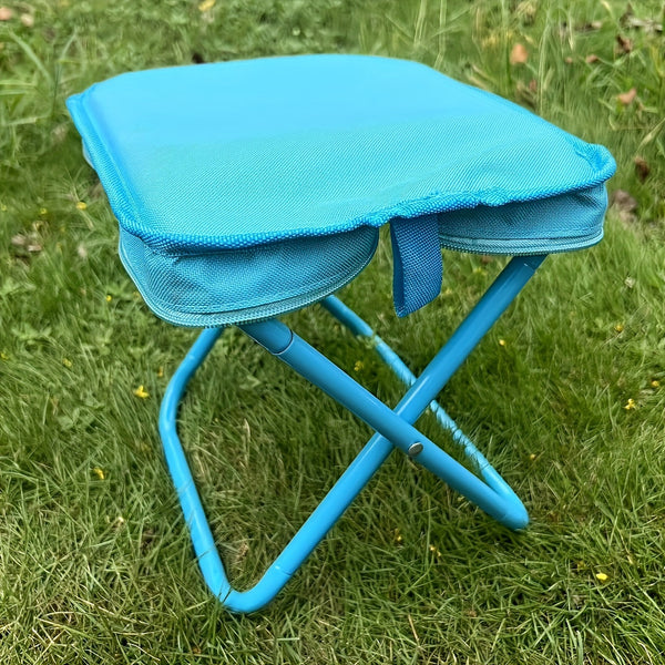 Faltstuhl Campilo Compact | Mit Tragegriff | Robustes Stahlgestell | 28,5 × 26,5 × 23 cm (gefaltet)