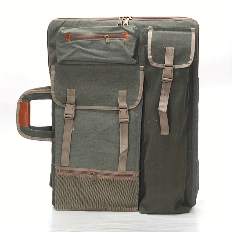 Artovo Künstler-Rucksack aus Canvas | 66×50 cm | Robust, Leicht & Geräumig | Für Zeichenplatte & Zubehör | Ideal für unterwegs