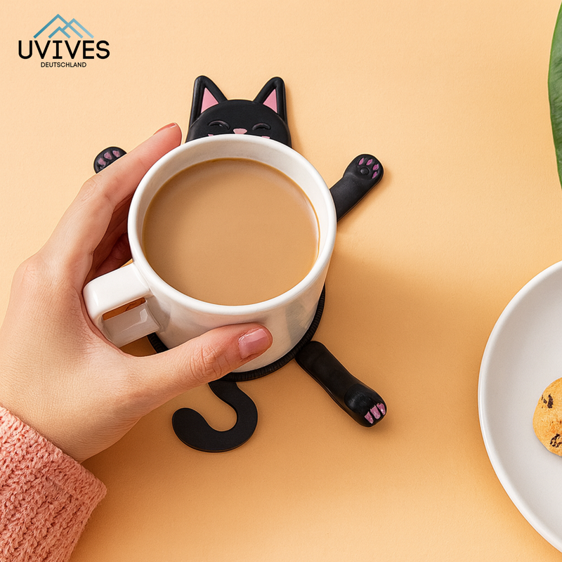 1+1 GRATIS | PurrLounge - Die witzigen Katzen-Untersetzer für gute Laune & saubere Tische!