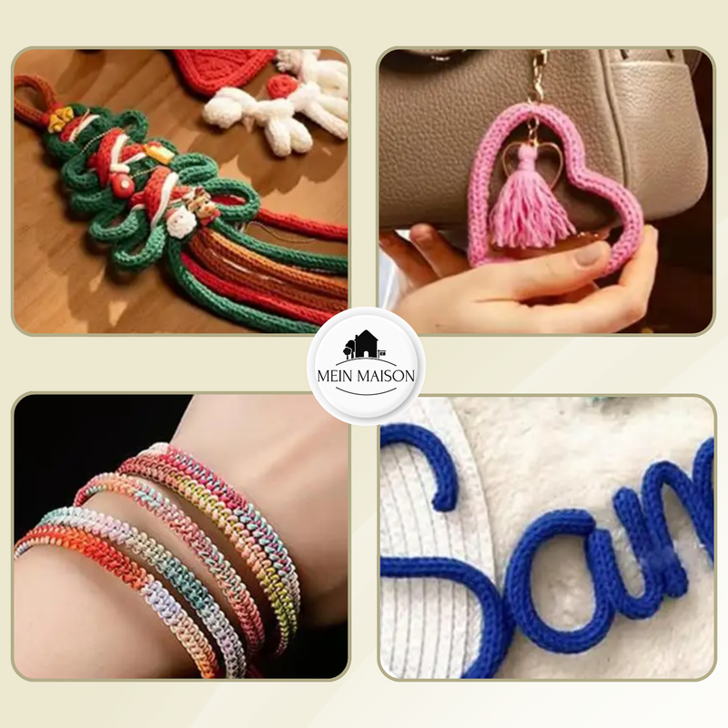 KnittingEase – Verzaubere magische Schnüre in Minuten statt Stunden