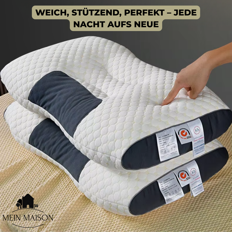 Orthopädisches Nackenkissen OrthoRest | Ergonomische Kontur | Memory-Schaum | Atmungsaktiv