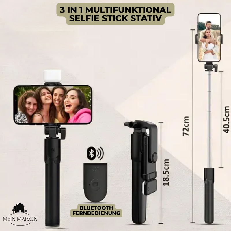 SnapPro – Dein 6-in-1 Bluetooth-Selfie-Stick für perfekte Aufnahmen