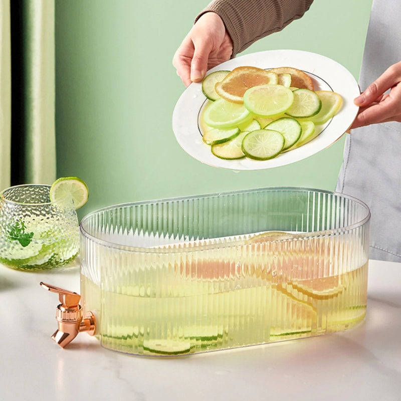 Getränkespender Aquanova | 5,3 L | Kühlschrankgeeignet & Tropffrei | Mit Zapfhahn