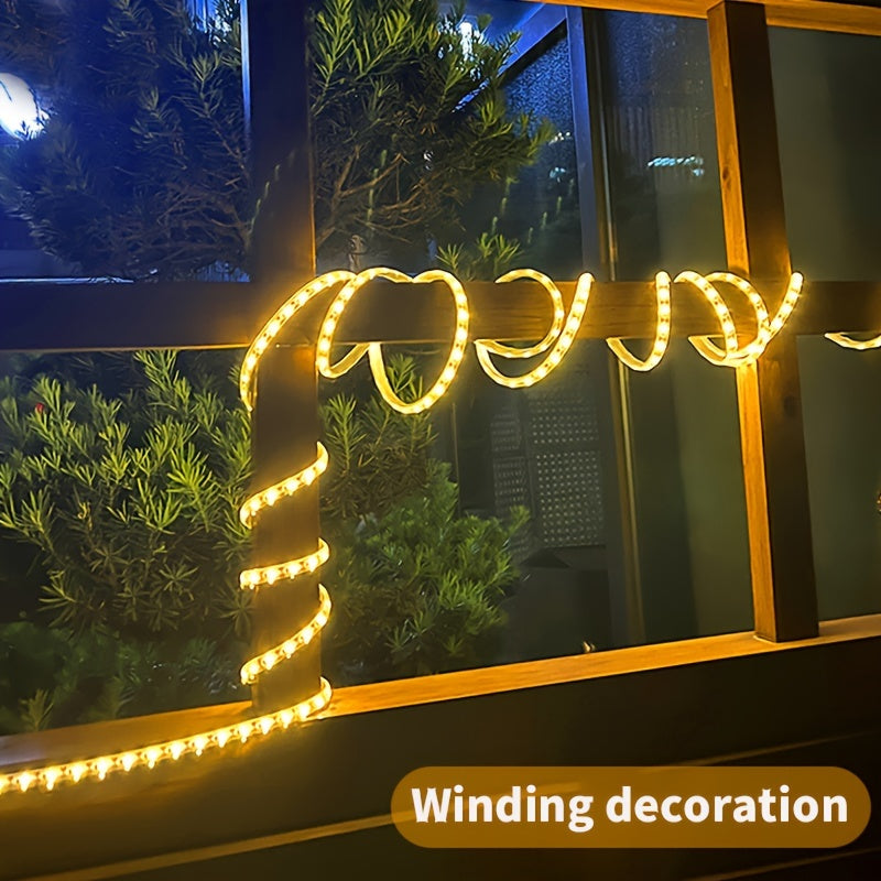 Solvara Flexibler Solar LED-Lichtschlauch mit Fernbedienung | Kreative Außenbeleuchtung | Energieeffizient & Wetterfest