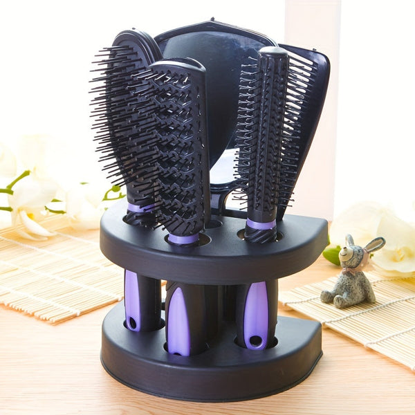 Silkurea  Haarbürsten-Set 5-teilig | Entwirren, Stylen & Massieren | Ergonomisch & Für alle Haartypen geeignet