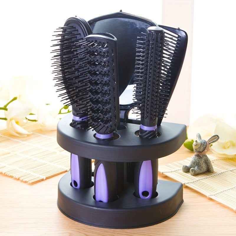 Silkurea  Haarbürsten-Set 5-teilig | Entwirren, Stylen & Massieren | Ergonomisch & Für alle Haartypen geeignet
