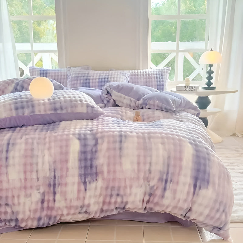 Plüsch-Bettbezug Lunafleece | Beidseitig Kaninchenfell & Milchsamt | Extra Warm & Weich | Perfekt für Herbst & Winter