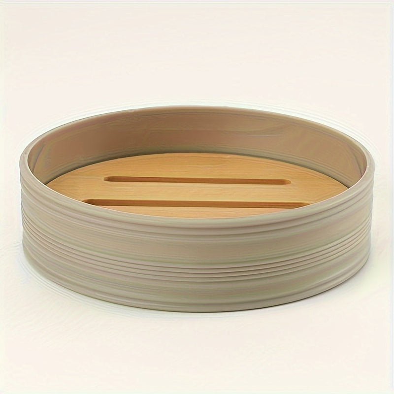 Badaccessoire-Set BAMNOVA | 6-teilig | Mit Bambusdeckeln | Modern & Natürlich