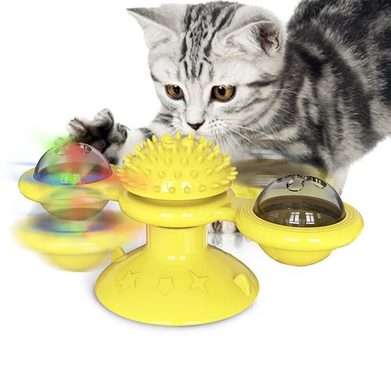 SpinPaw – Endloser Spielspaß & Bewegung für Ihre Katze!
