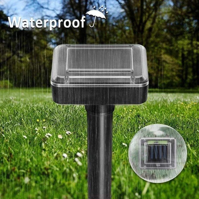 SonicGrün Solar Tiervertreiber mit Ultraschall | Gegen Mäuse, Maulwürfe & Schlangen | Wetterfest & Umweltfreundlich