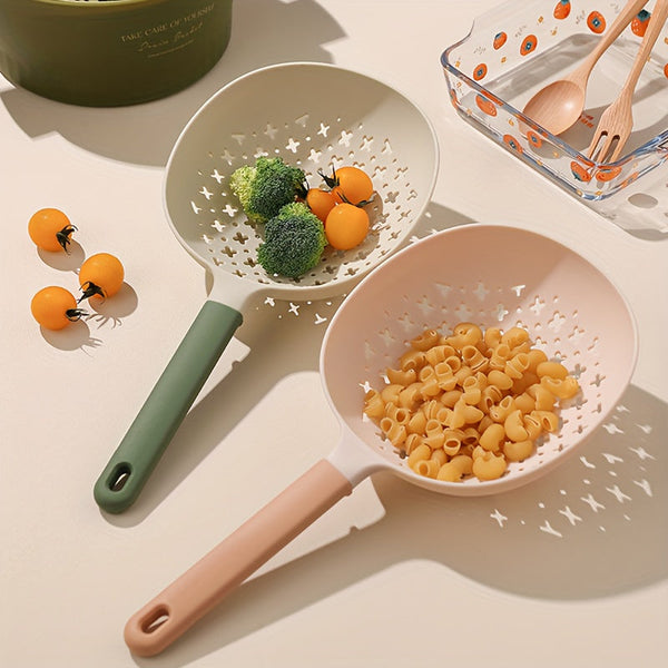 5-teiliges Küchensieb-Set Aus Kunststoff – Feinmaschig Mit Edelstahl-Rührstab