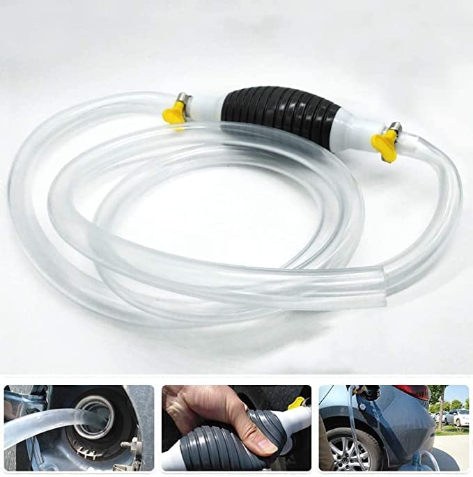 1+1 Gratis | Flüssigkeitspumpe FlowMaster One | Handpumpe für Benzin, Wasser & Öl | Tragbar & Ohne Strom | Für Auto, Boot & Garten