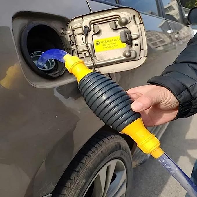 1+1 Gratis | Flüssigkeitspumpe FlowMaster One | Handpumpe für Benzin, Wasser & Öl | Tragbar & Ohne Strom | Für Auto, Boot & Garten