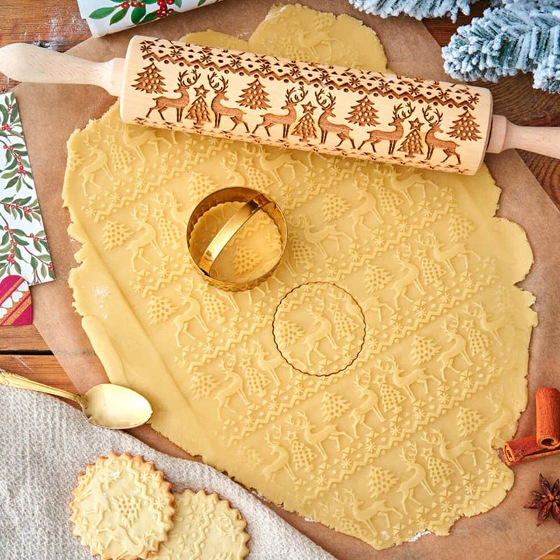 MerryRoll - Weihnachtliche Rolling Pins aus Holz