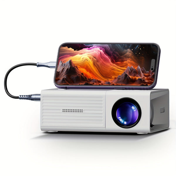 Mini Beamer | LumoBeam | 3000 Lumen | Tragbar & Energiesparend | HDMI & USB