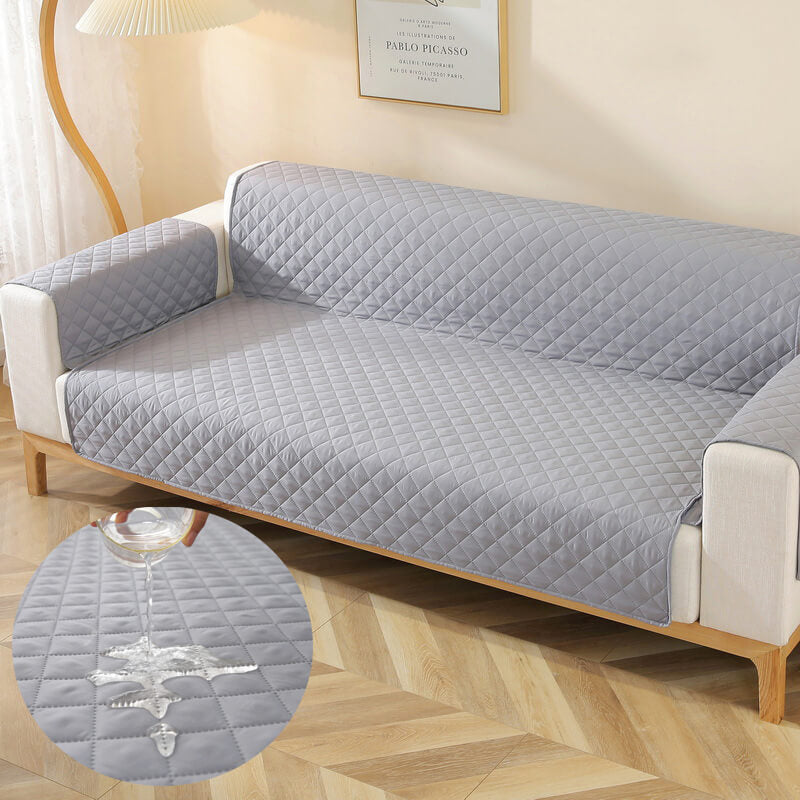 VelvetGuard Sofaüberwurf | Luxus Flanell | Antirutsch & Waschbar | Für 3-Sitzer bis 198 cm