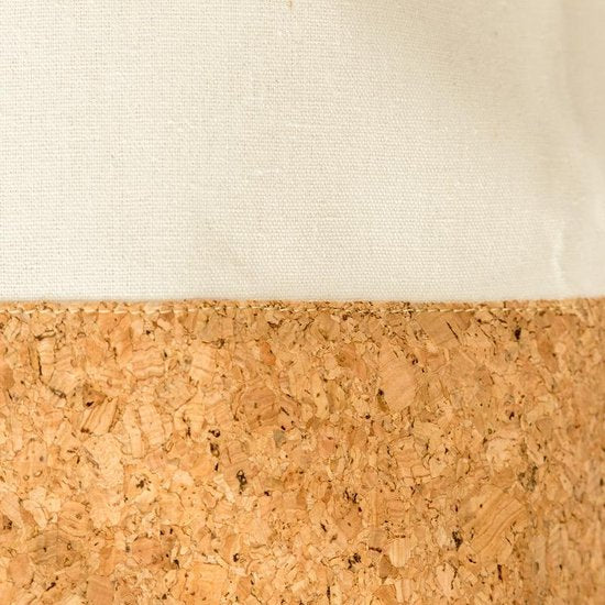Aufbewahrungskorb LinoNest | Aus nachhaltigem Baumwollleinen | Rund & leicht tragbar | Modernes Naturdesign