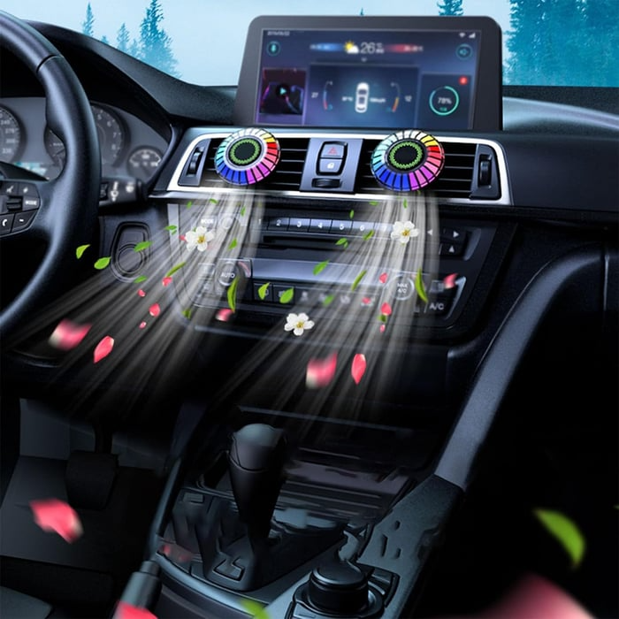 GlowRide FX – Veredeln Sie Ihr Auto mit Musik, Licht und Duft!