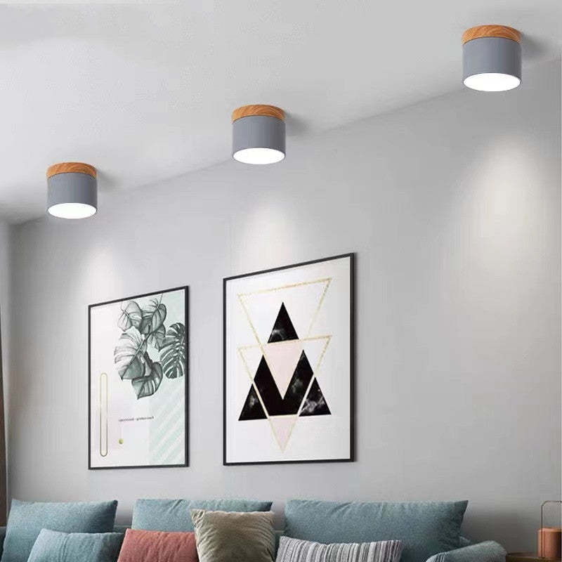 LED Deckenleuchte AuroLuce | Modernes Morandi-Design | Höhenverstellbar | Metall & Acryl