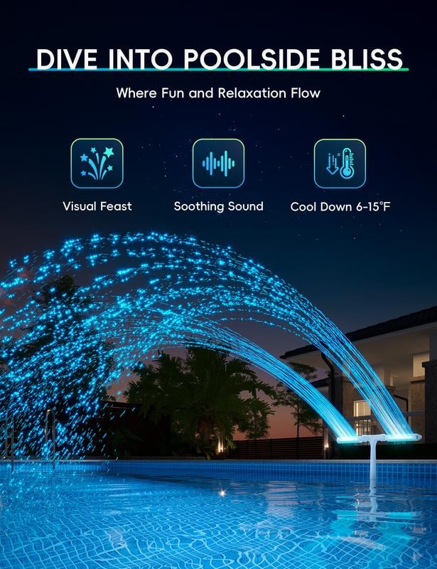 SunSpray – Der leuchtende Wasserbogen für Ihren Sommertraum!