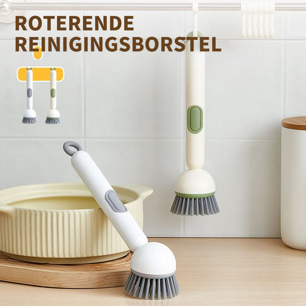 2+1 GRATIS | 360Scrub – Geschirrspülbürste mit langem Griff und drehbarem Kopf